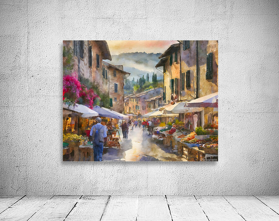 Tuscany Farmers Market by Pabodie Art