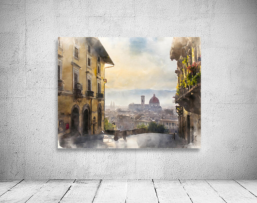 Florence Italy City View by Pabodie Art