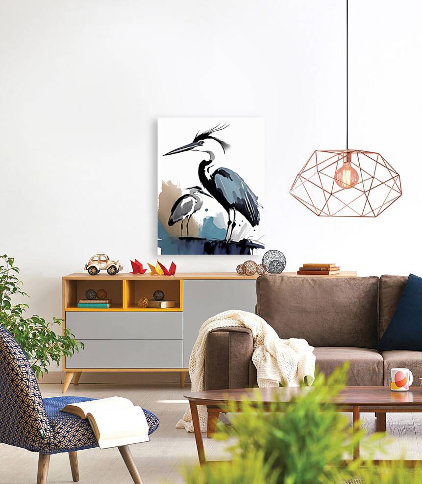 The Blue Heron and the Egret Reproduction