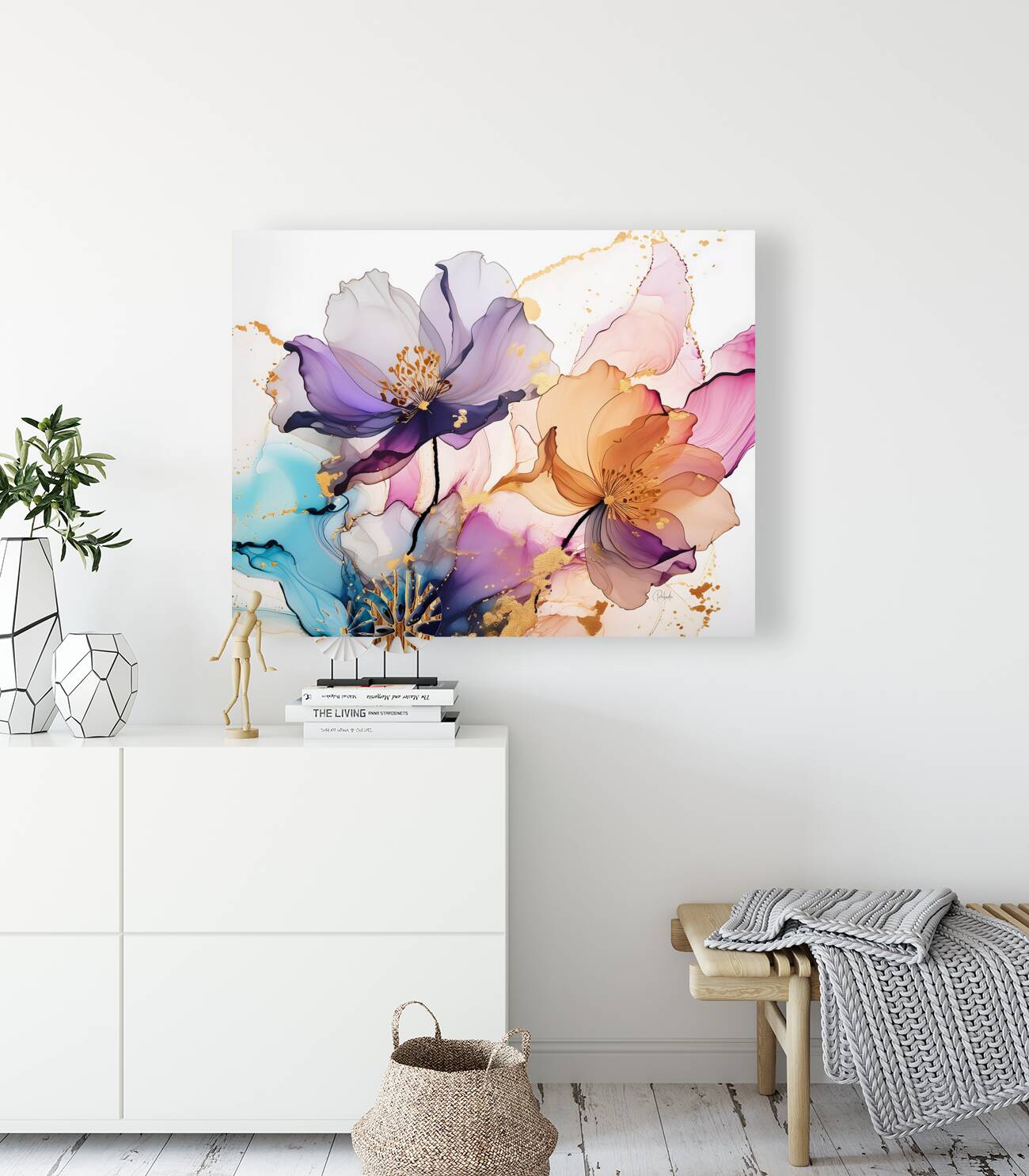 Beautiful Blended Florals Reproduction