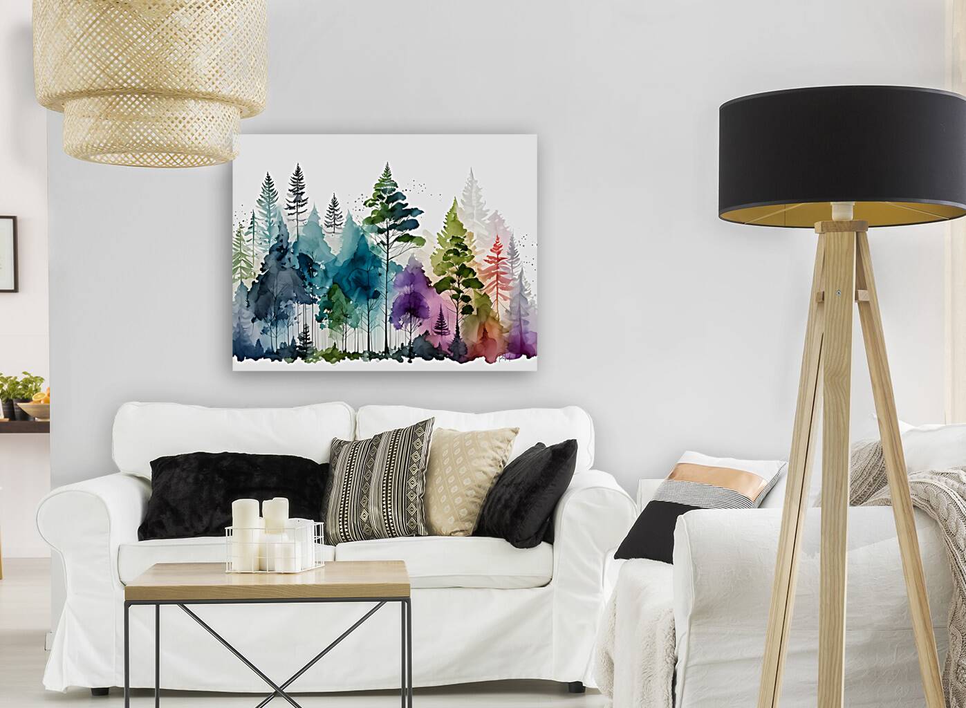 A Forest Of Colors Reproduction