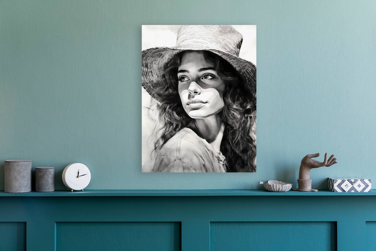 A Womans Casual Glance Reproduction