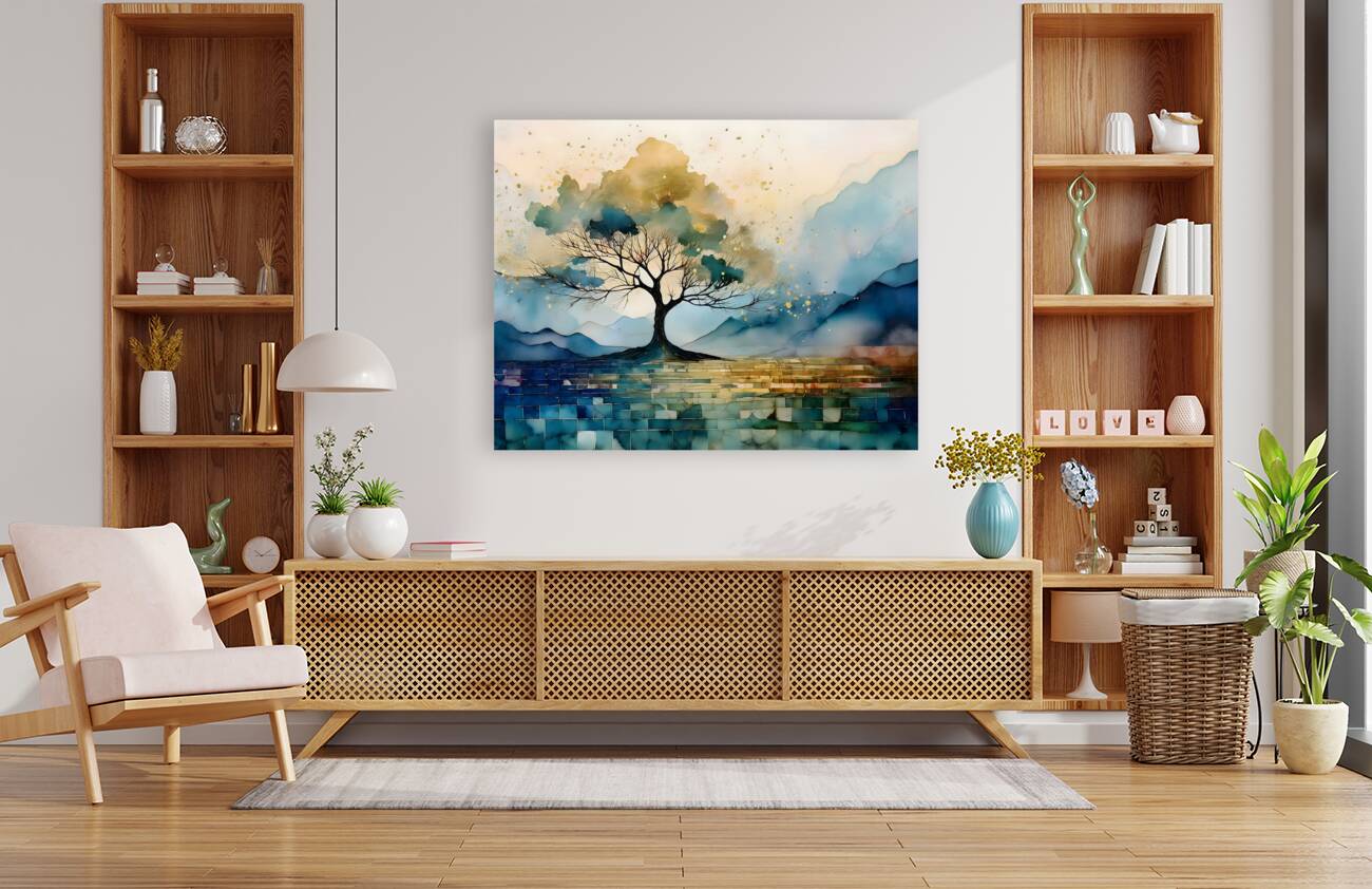 Golden Tree Mosiac Reproduction