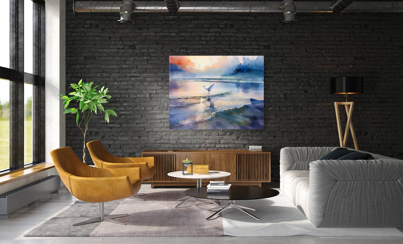 Egret Fishing Reproduction