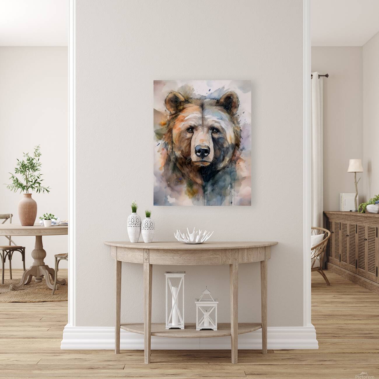 Brown Bear Inkwash Reproduction