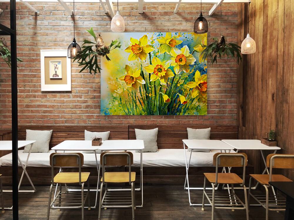 Bright Daffodills Reproduction