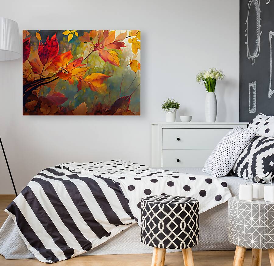 Fall Leaves in the Mist II Reproduction