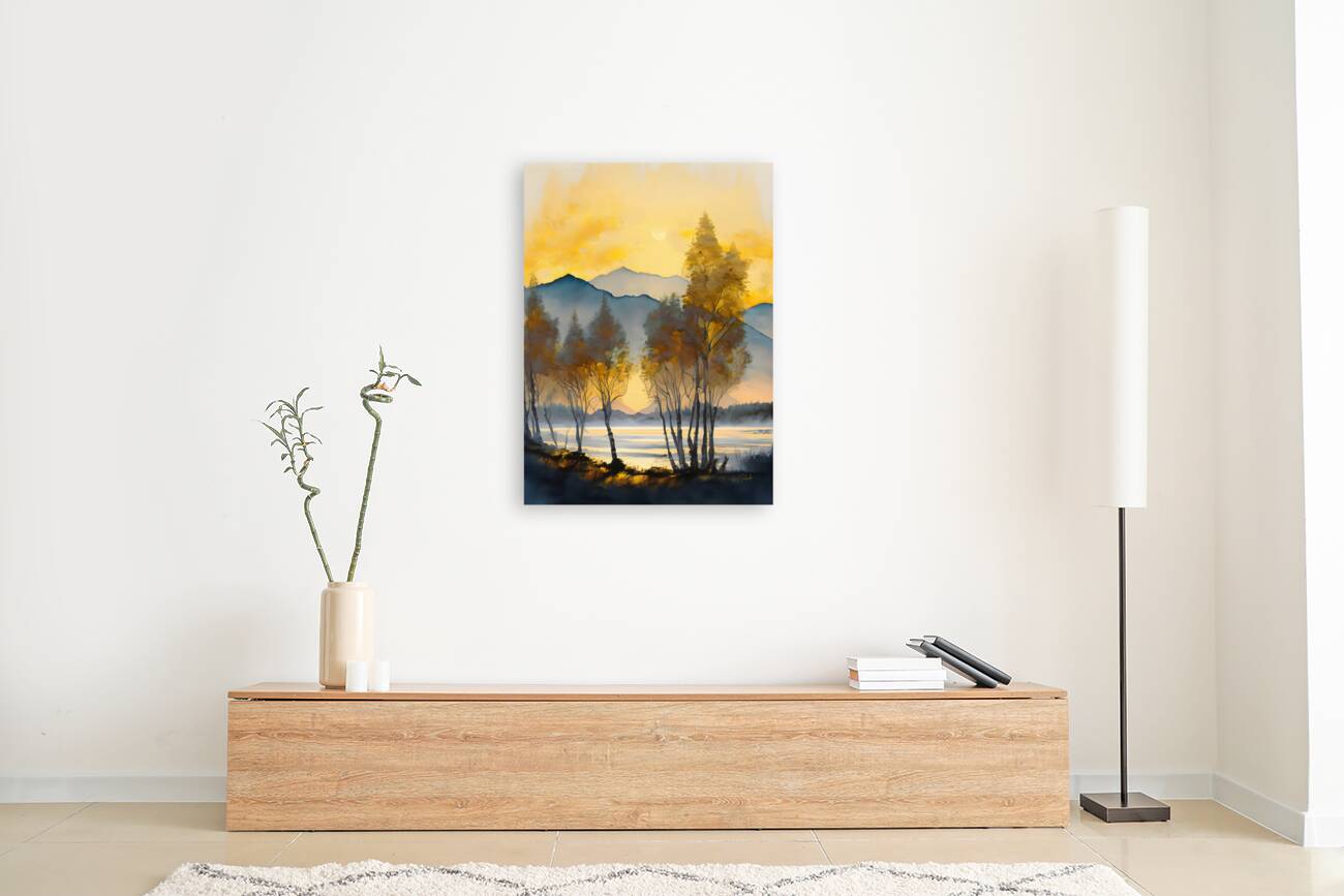 Morning Mountain Sun Reproduction