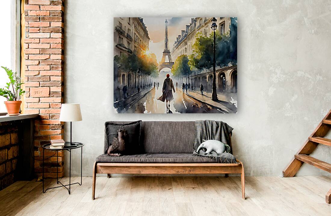 Walking The Streets of Paris Reproduction