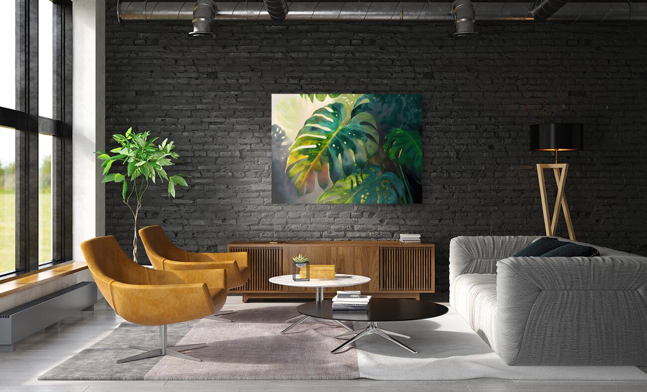 Philodendron Fronds II Reproduction