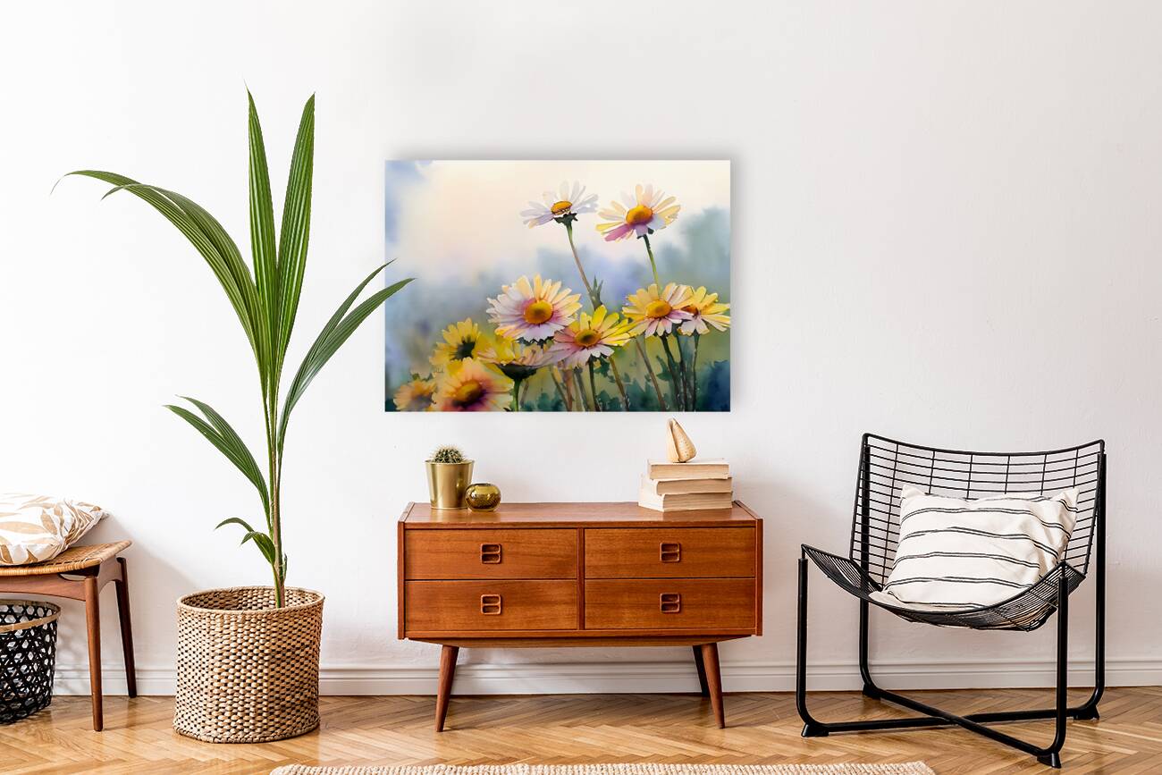 Barberton Daisies Watercolor Reproduction