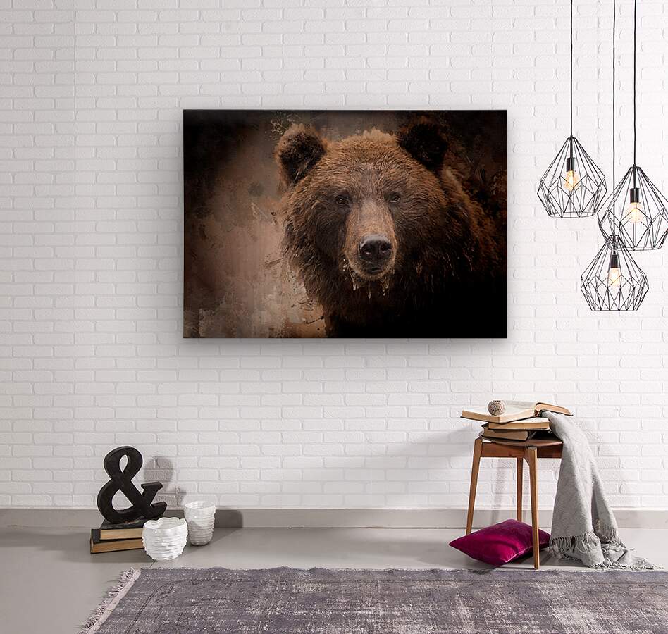 North American Brown Bear  Wood print